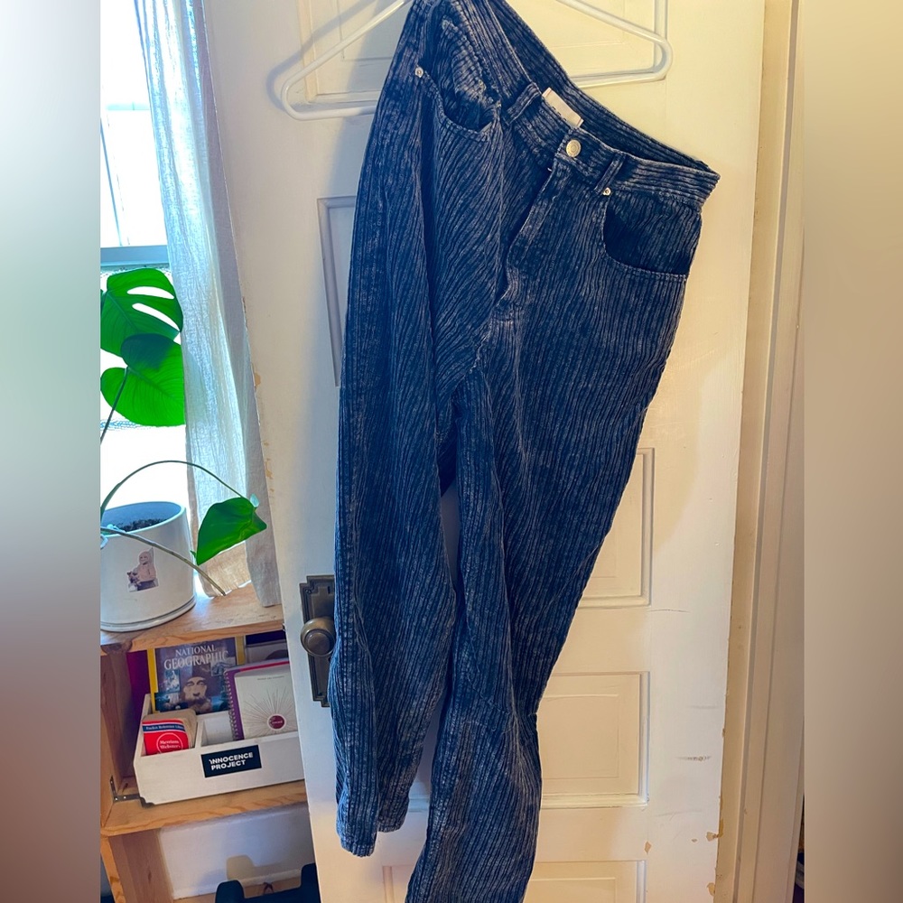 Corduroy BDG blue pants.